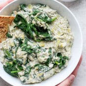 The best vegan spinach artichoke dip recipe.