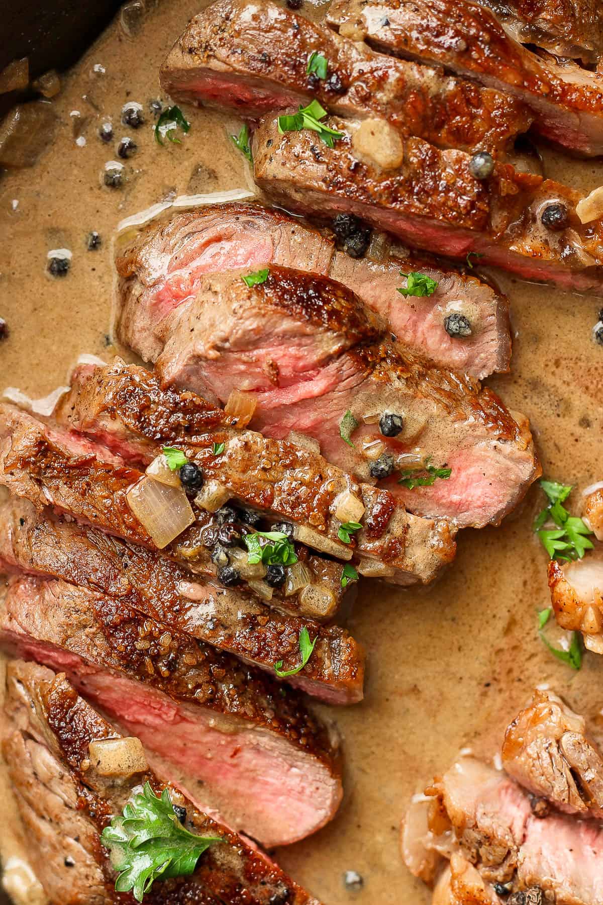 The best recipe for steak au poivre.