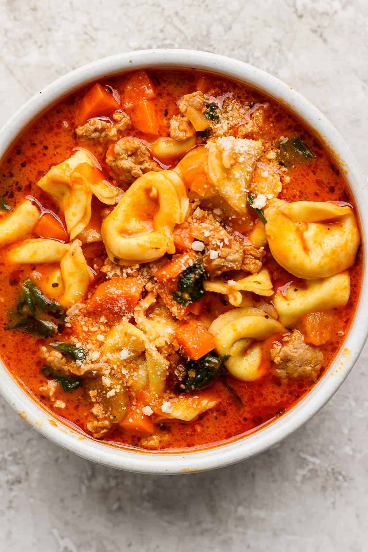 The best recipe for cheese tortellini soup.