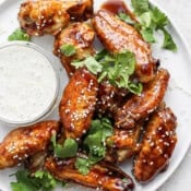 The best recipe for baked ginger sesame wings.