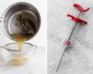 Turkey Injection Recipe (butter + herb) - The Wooden Skillet