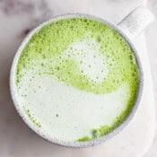 The best recipe for making a matcha latte.