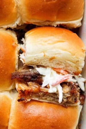 The best recipe for pulled pork sliders.