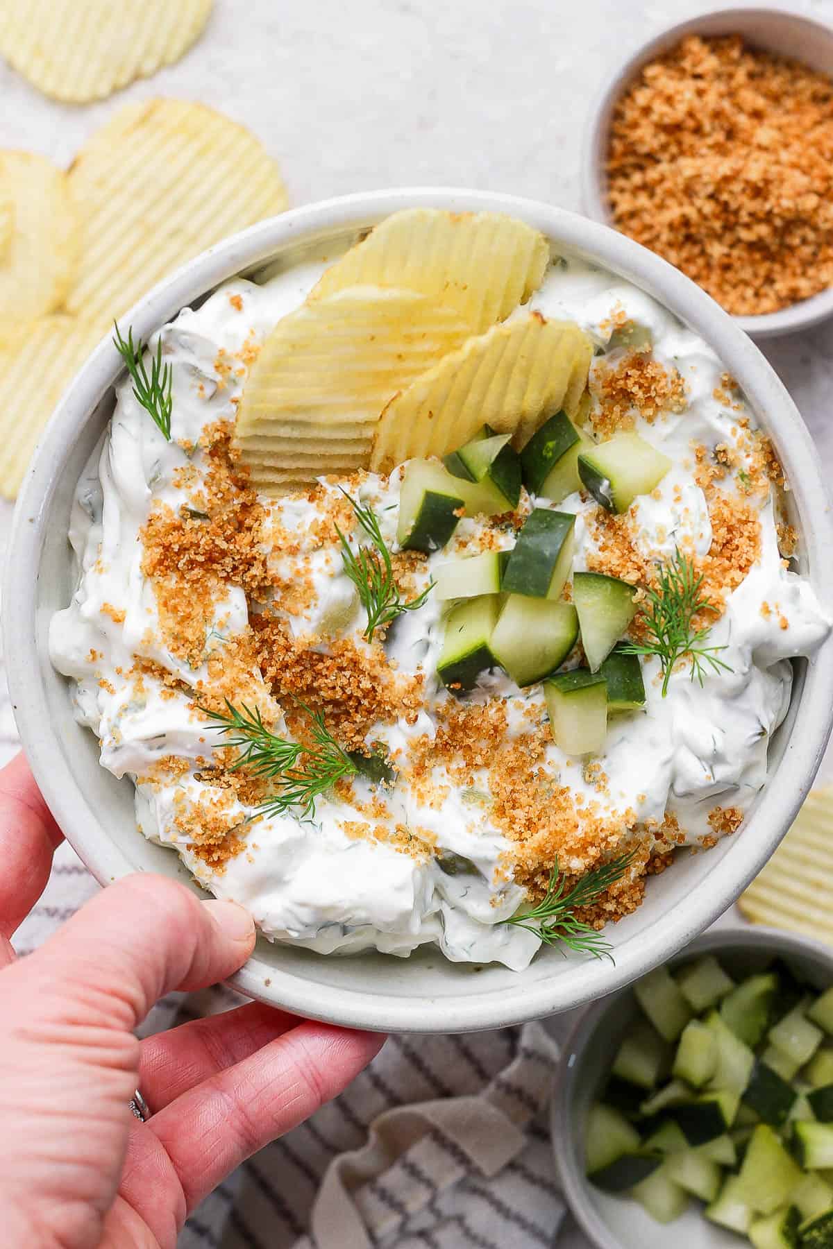 The best recipe for a fried pickle dip.