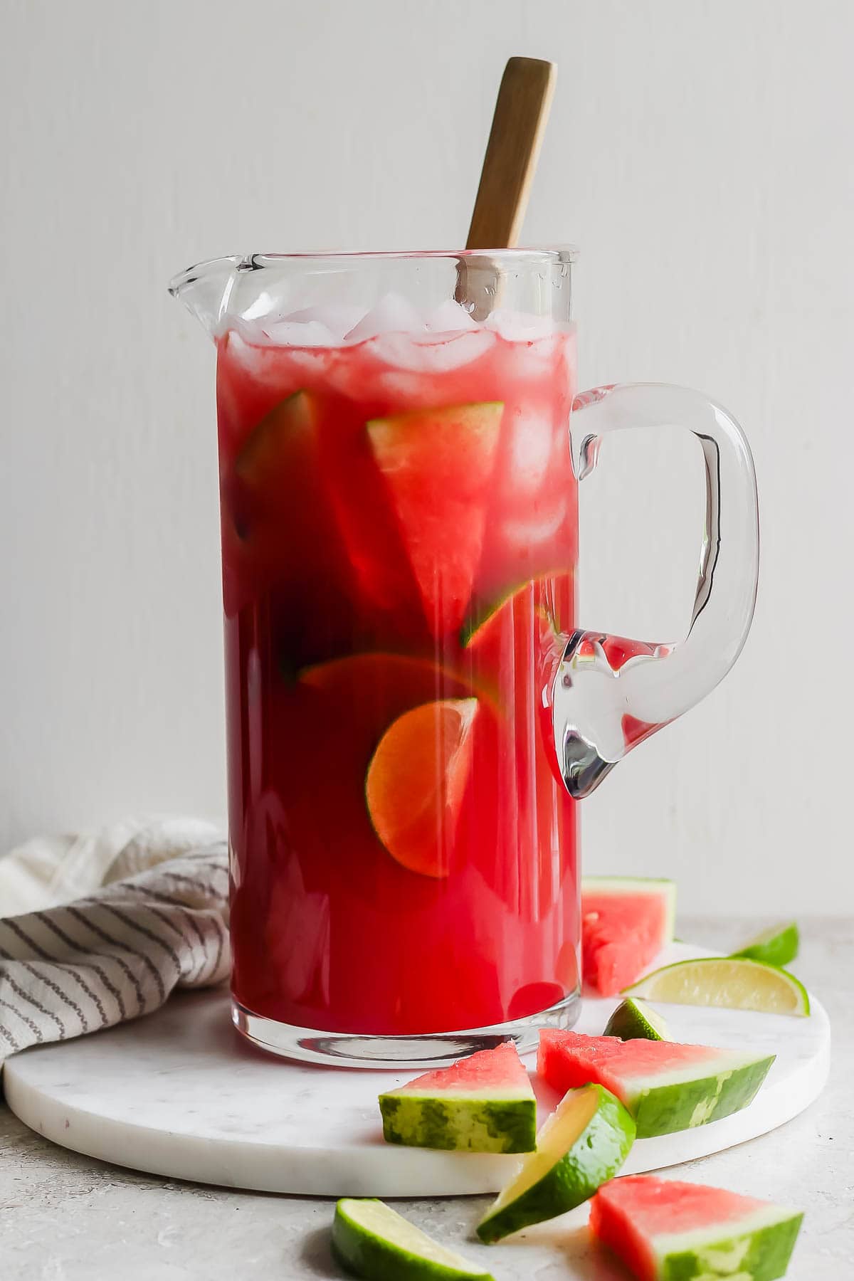 The best recipe for a pitcher of watermelon margaritas.