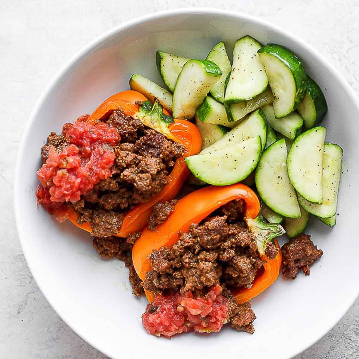 The best recipe for taco stuffed peppers.