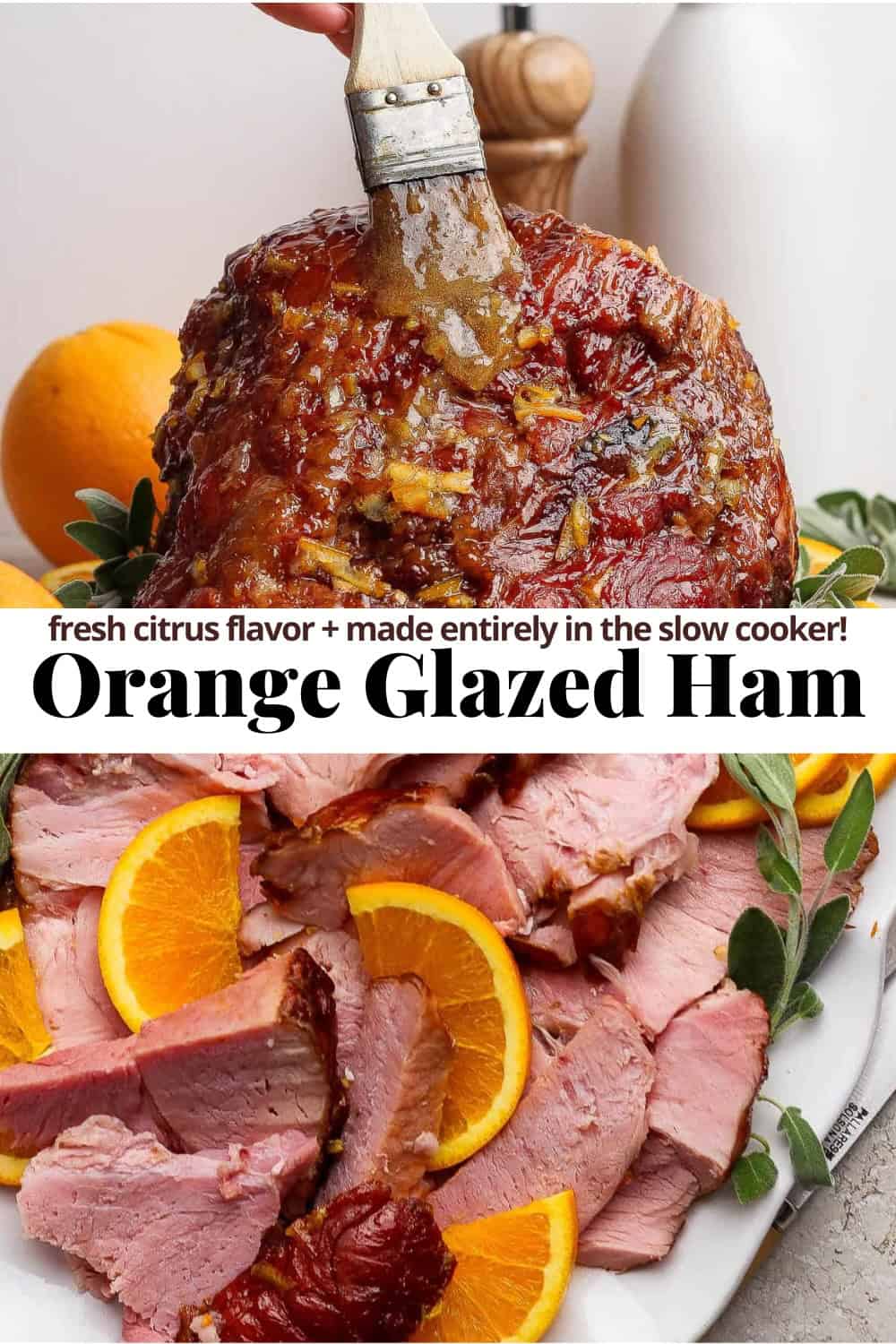 Orange Glazed Ham (+ optional ham injection) - The Wooden Skillet